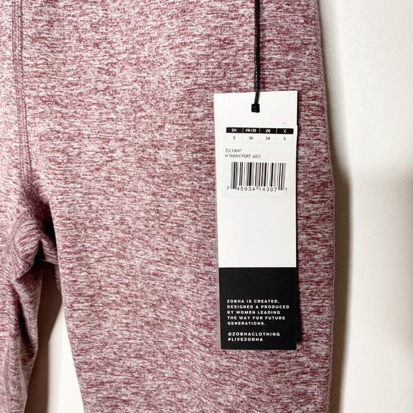 ZOBHA Tawny Port Crop Legging Grey Purple S - Picture 4 of 9